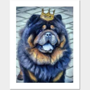 Chow Chow with Crown Posters and Art